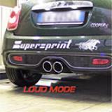 MINI Cooper S F56 2.0T (192 Hp) '14 -> Impianto di scarico completo Supersprint (posteriore con valvola) - Test