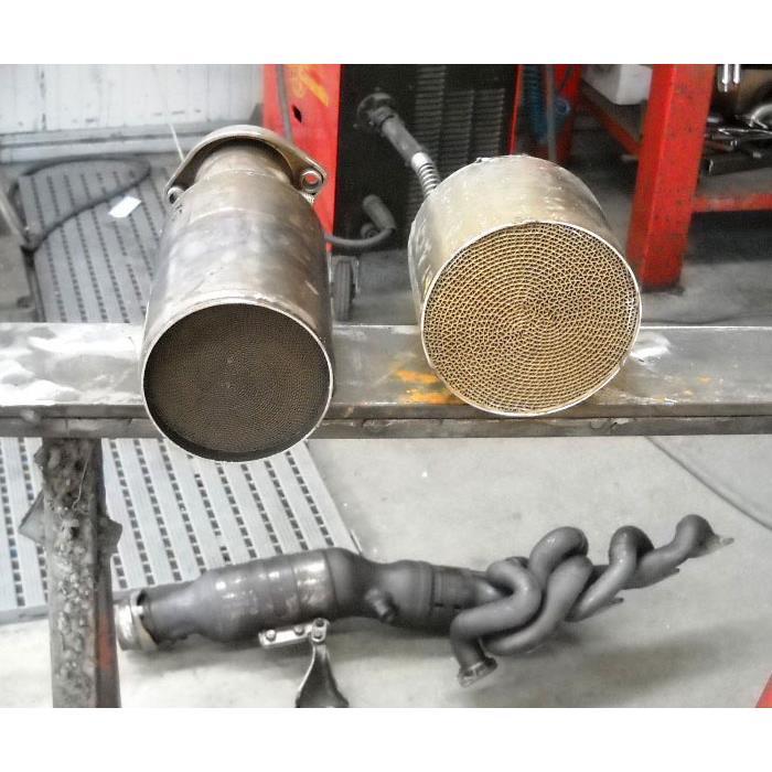 Downpipe + Catalizzatore metallico WRC (Da saldare su collettore di serie)