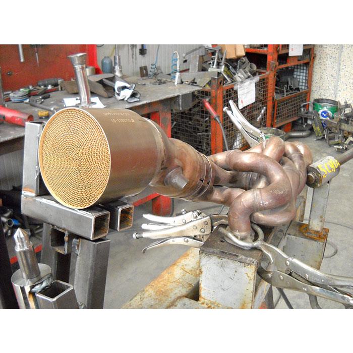 Downpipe + Catalizzatore metallico WRC (Da saldare su collettore di serie)