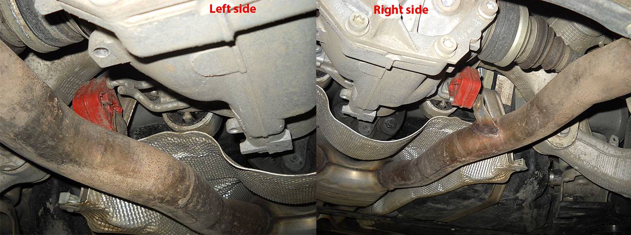 Centre pipes kit Right - Left