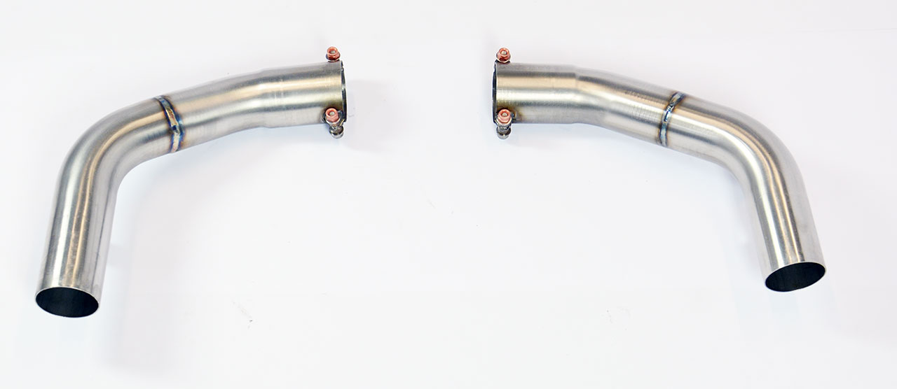 Exit pipes kit Right - Left for OEM endpipe
