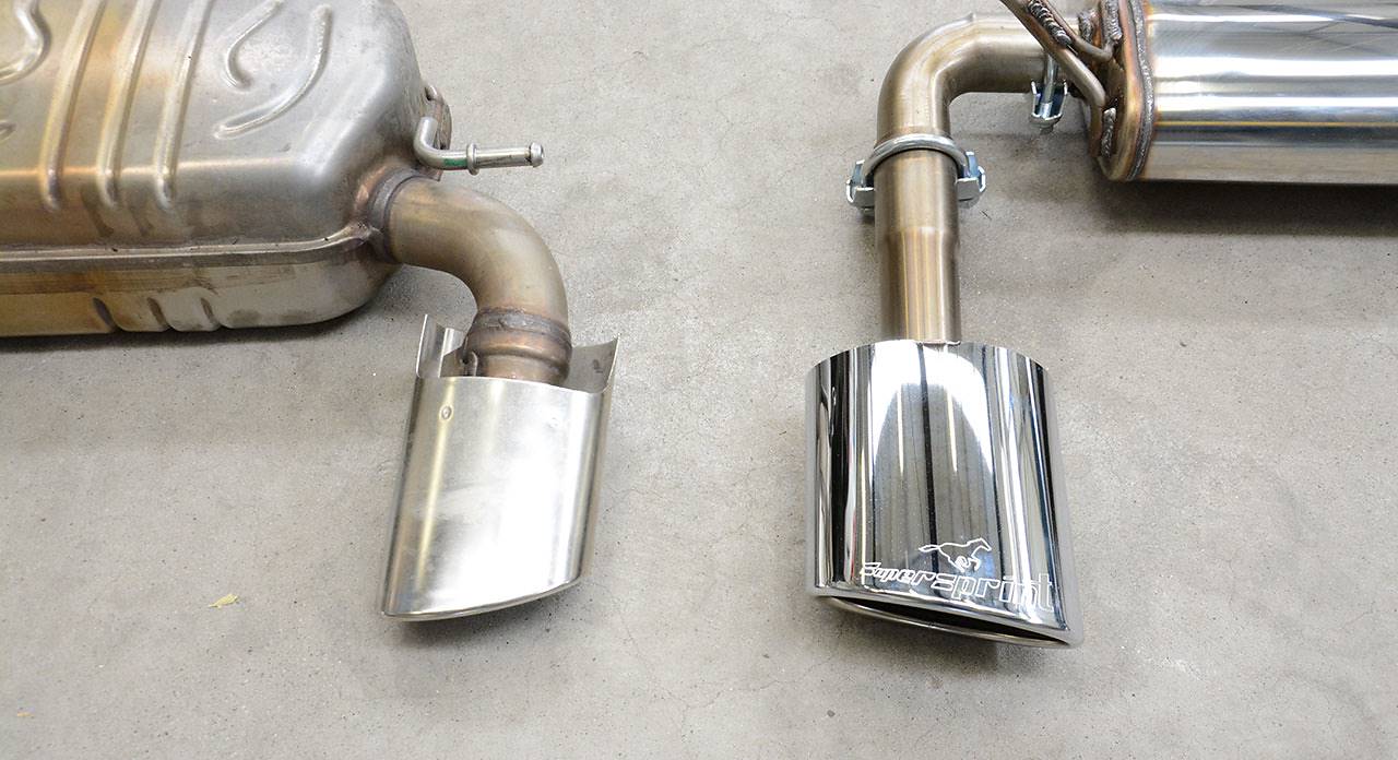 Endrohrsatz Rechts 145x95 +Links 145x95