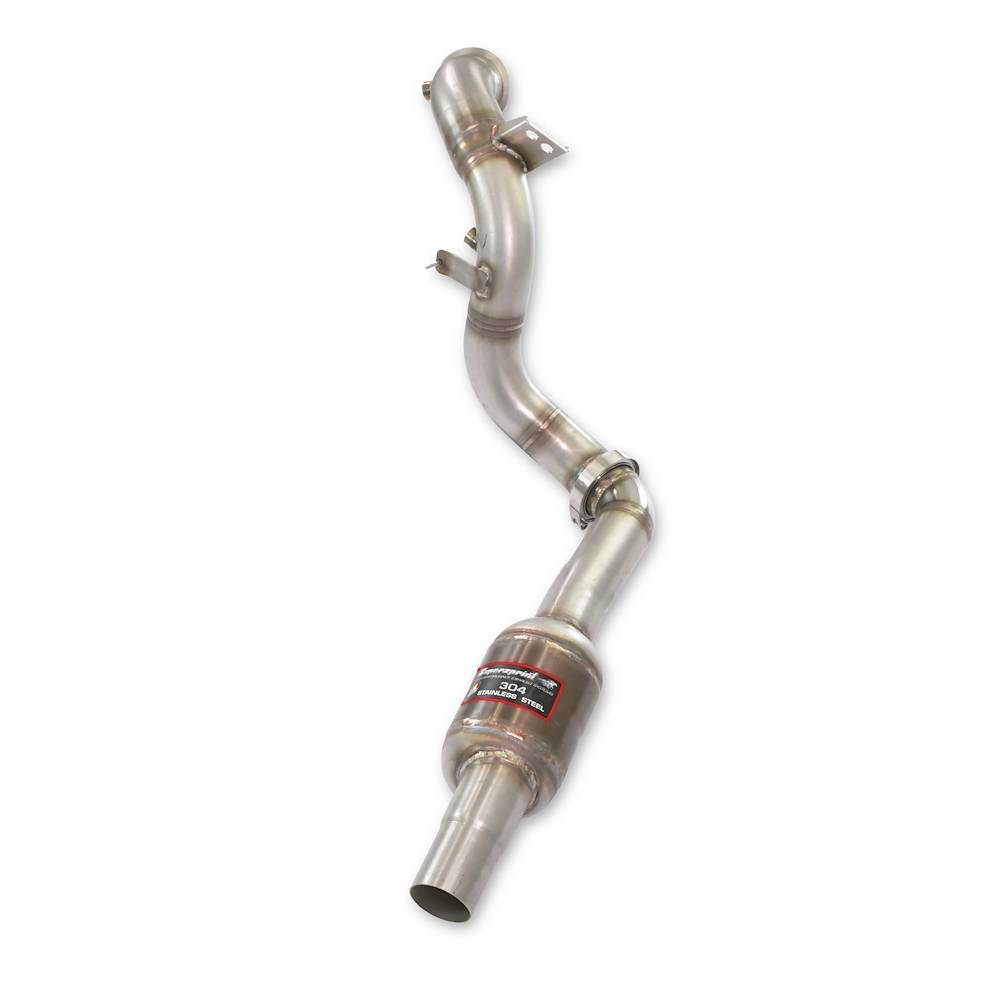Downpipe Destro + catalizzatore metallico<br>(Elimina pre-catalizzatore) (RHD - LHD)