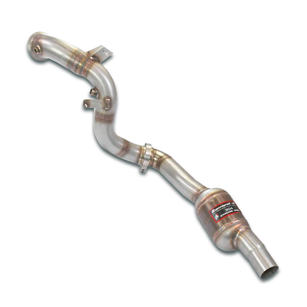 Downpipe Destro + catalizzatore metallico<br>(Elimina pre-catalizzatore) (RHD - LHD)