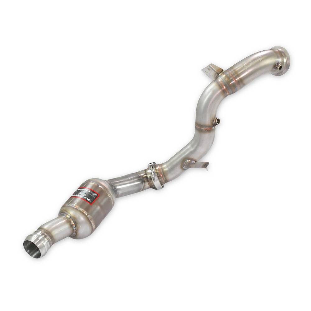 Downpipe Sinistro + catalizzatore metallico<br>(Elimina pre-catalizzatore) (RHD - LHD)