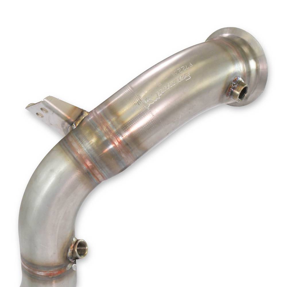 Downpipe Sinistro + catalizzatore metallico<br>(Elimina pre-catalizzatore) (RHD - LHD)