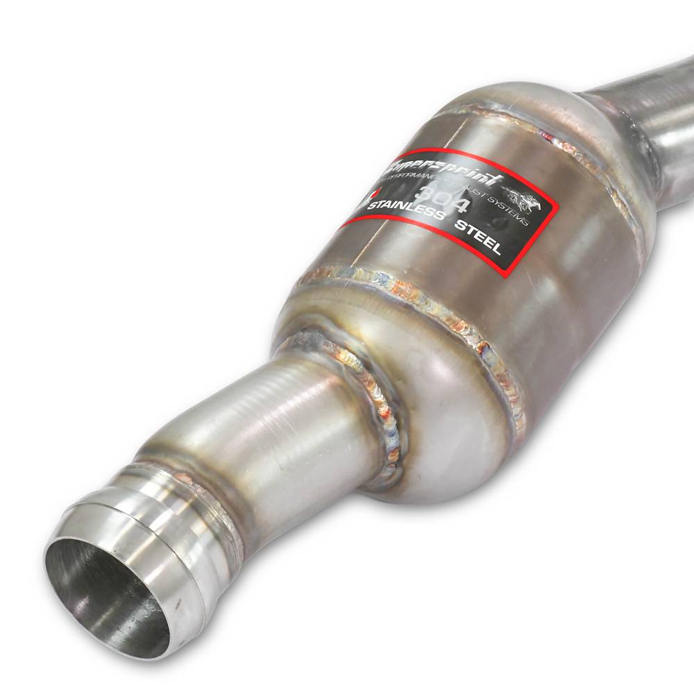 Downpipe Sinistro + catalizzatore metallico<br>(Elimina pre-catalizzatore) (RHD - LHD)