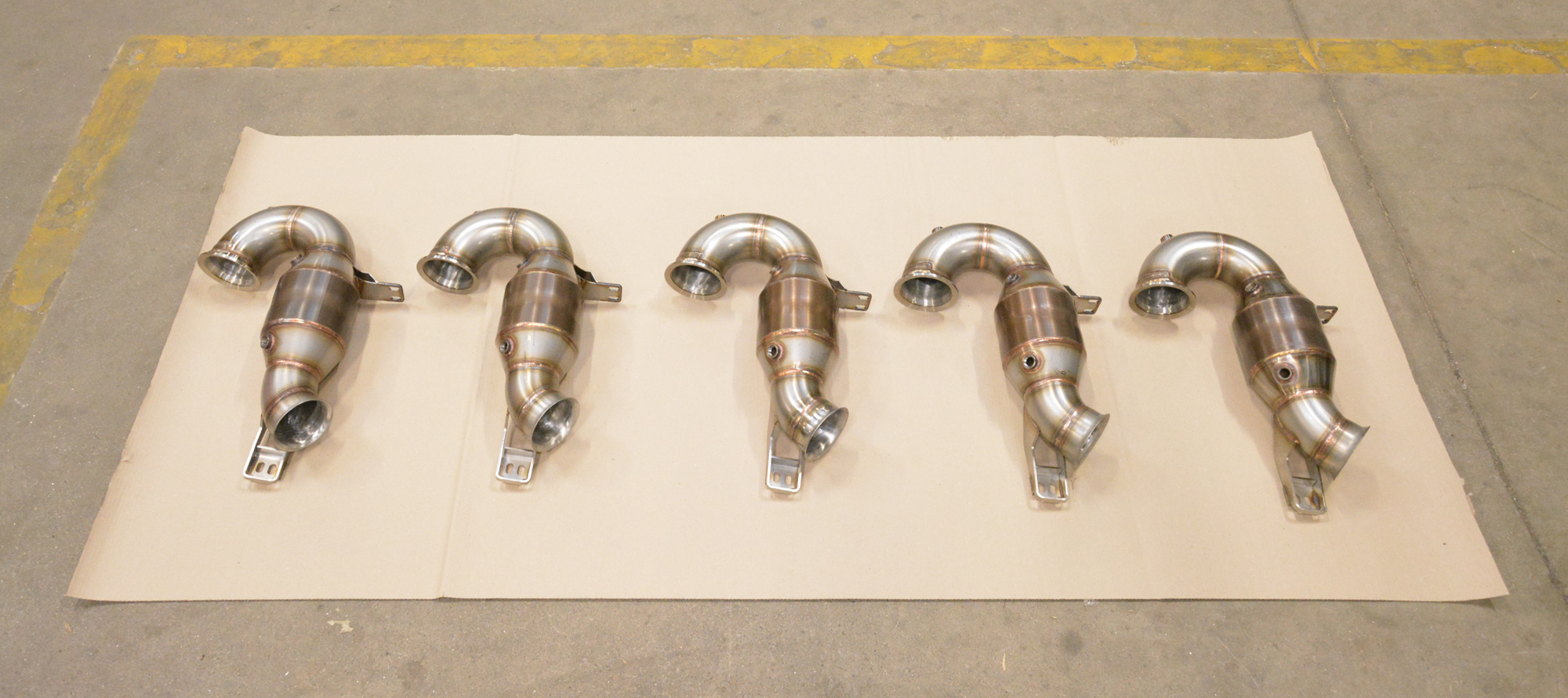 Downpipe + metallic catalytic converter