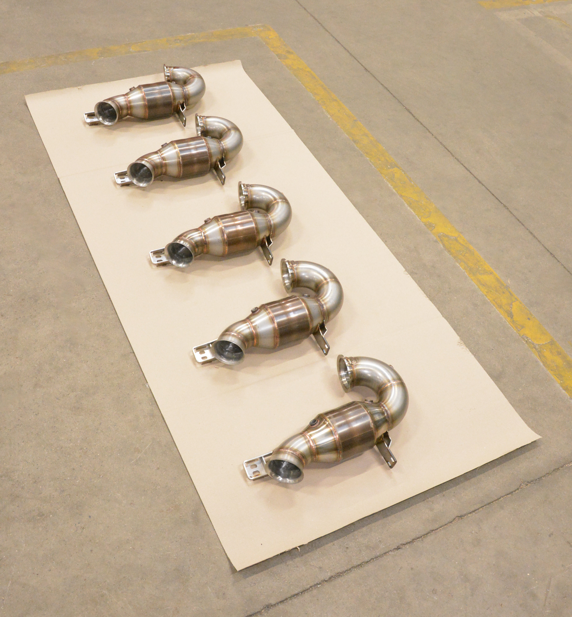 Downpipe + metallic catalytic converter