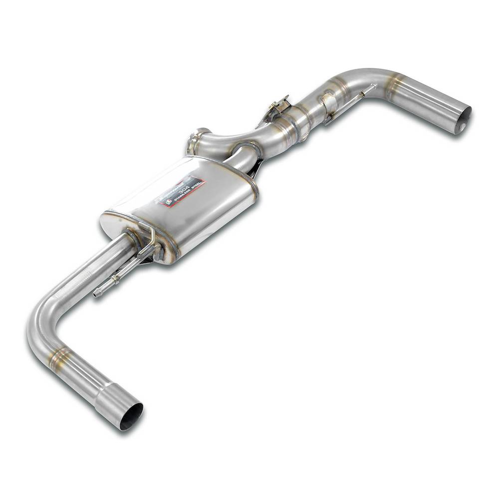 Dual Sound rear muffler right, with flap