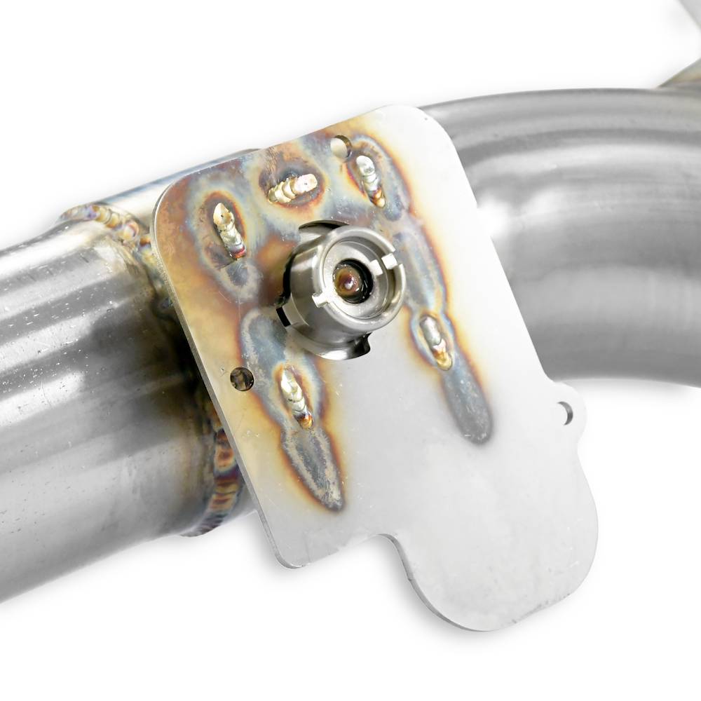 Dual Sound rear muffler right, with valve