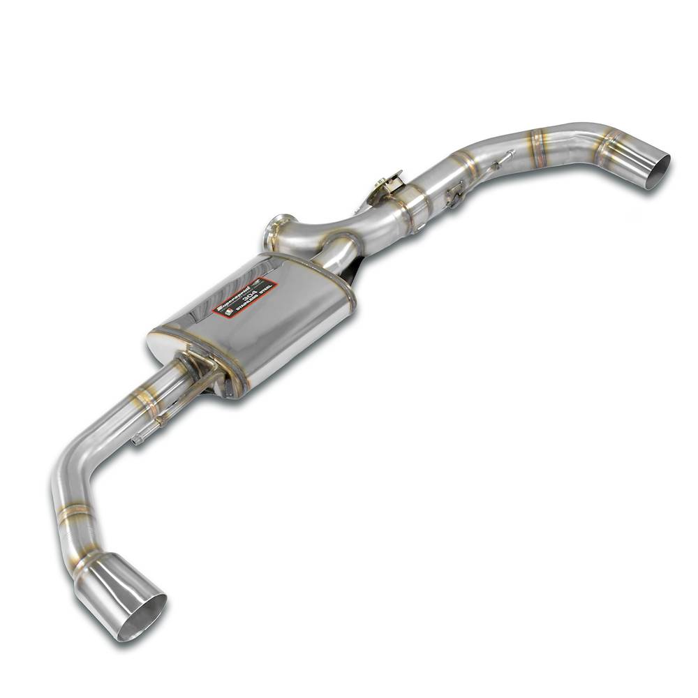 Dual Sound rear muffler right, with valve