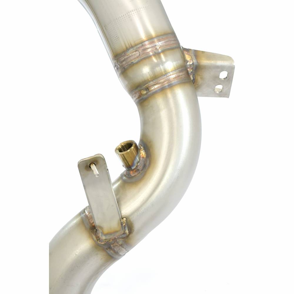 Downpipe Sinistro + catalizzatore metallico (Elimina pre-catalizzatore)