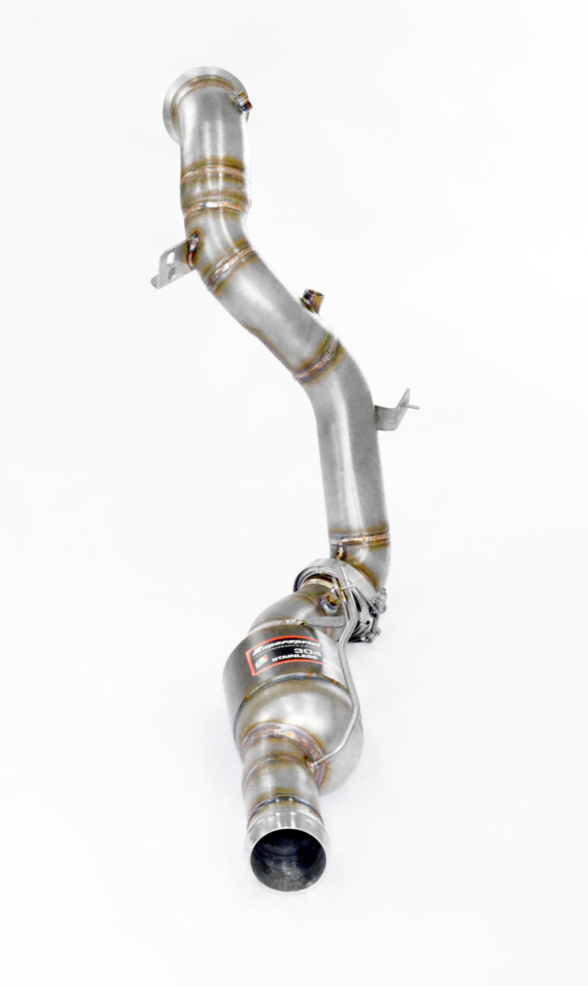 Downpipe Destro + catalizzatore metallico (Elimina pre-catalizzatore)  