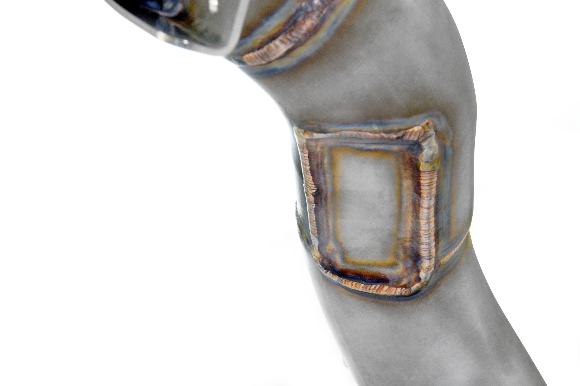 Downpipe Rechts + Sport Metallkatalysator (Ersetzen pre-Katalysator)  