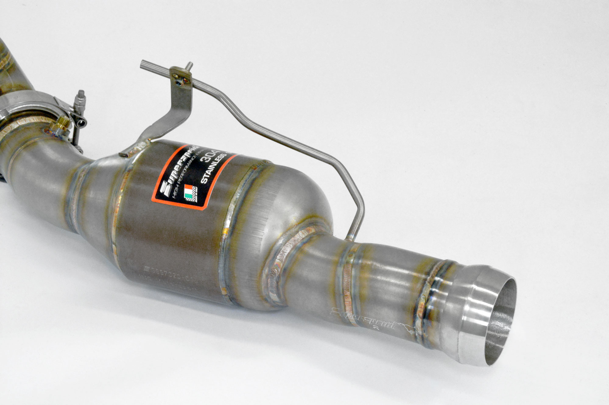 Downpipe Rechts + Sport Metallkatalysator (Ersetzen pre-Katalysator)  