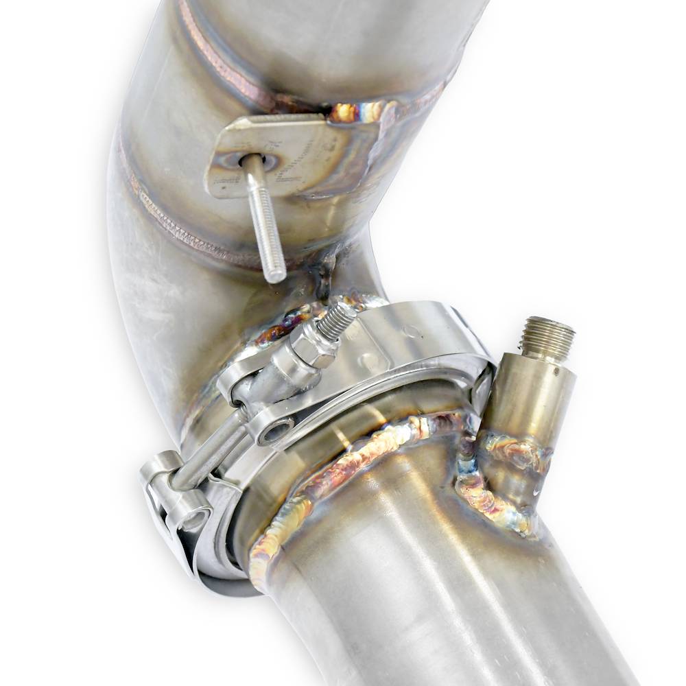 Downpipe kit Right + Left Deletes the primary and the secondary catalytics + GPF