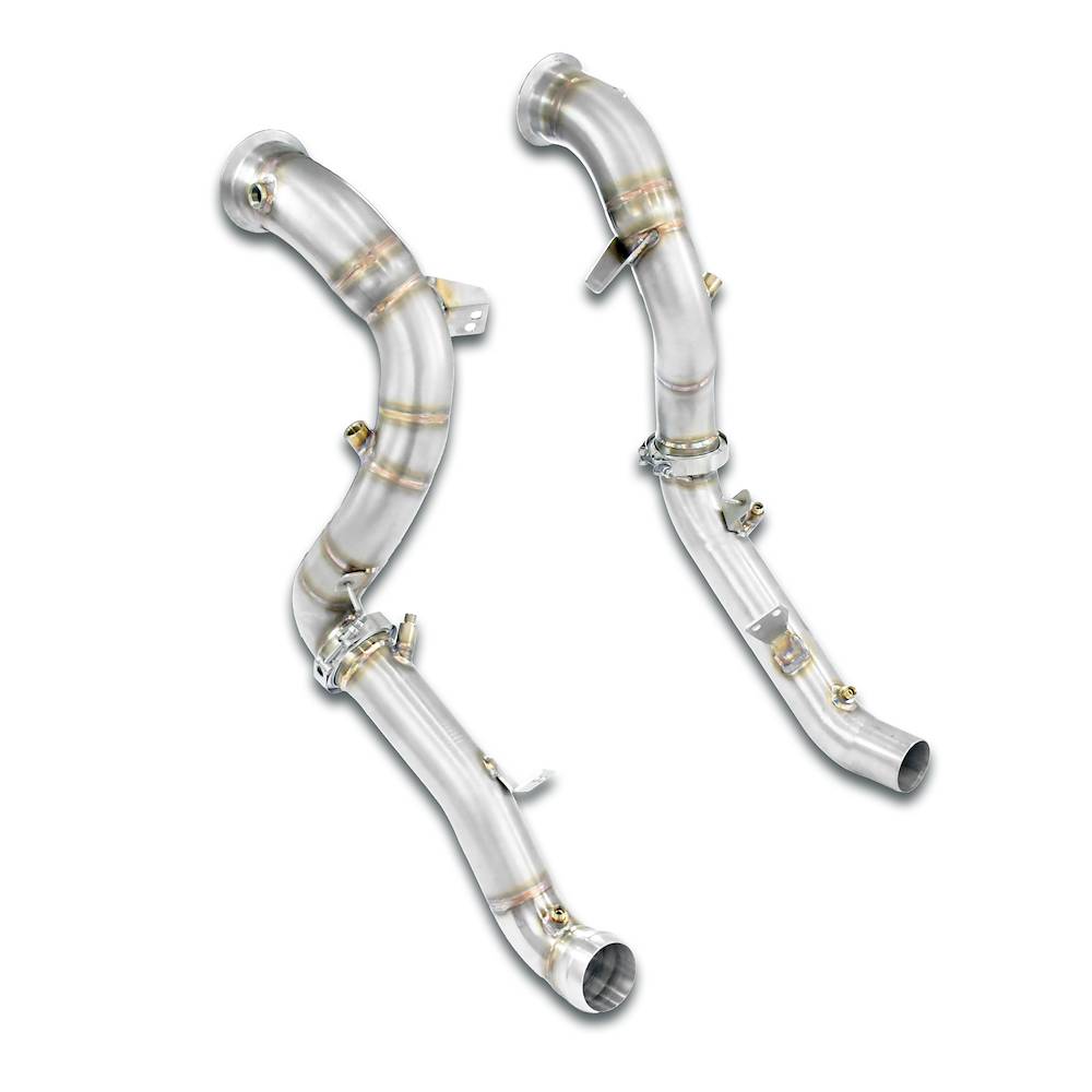 Kit downpipe Destro + Sinistro<br>Elimina catalizzatore primario e secondario + GPF