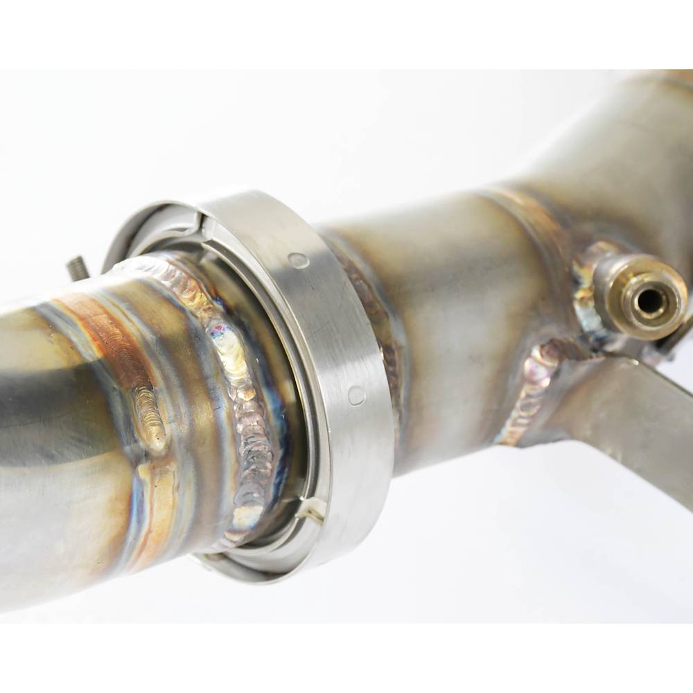 Downpipe Right + primary catalytic 200CPSI Deletes the secondary catalytic + GPF