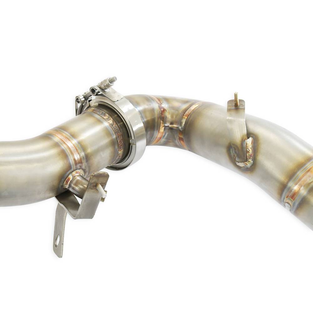 Downpipe Sinistro + catalizzatore primario metallico 200CPSI Elimina catalizzatore secondario + GPF