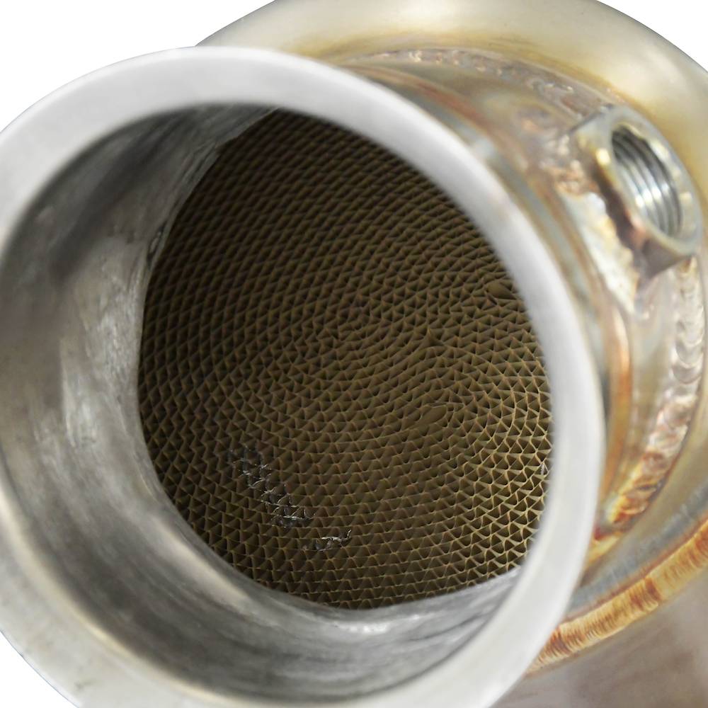 Downpipe Left + primary catalytic 200CPSI Deletes the secondary catalytic + GPF