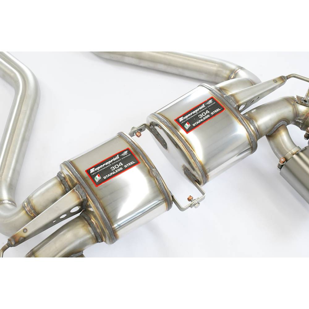 Rear exhaust Race Right OO100 + Left OO100 Gun Metal Grey