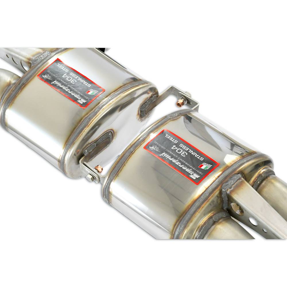 Rear exhaust Race Right OO100 + Left OO100 Gun Metal Grey