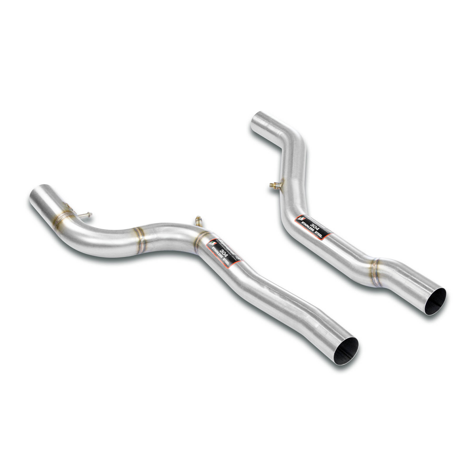 Straight Pipe Race Package Deletes the OPFs  + mid resonator Accepts the Std - Oem muffler
