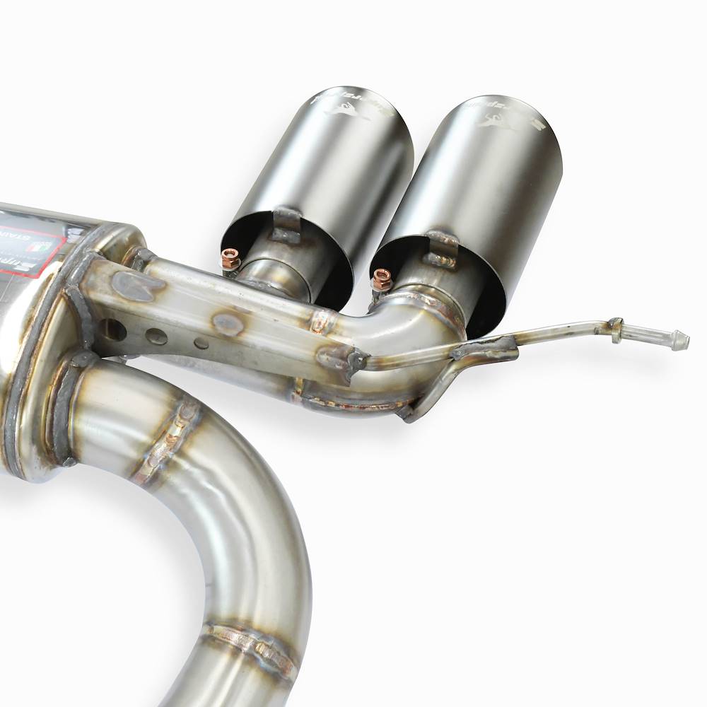 Rear exhaust Race Right OO100 + Left OO100 Gun Metal Grey