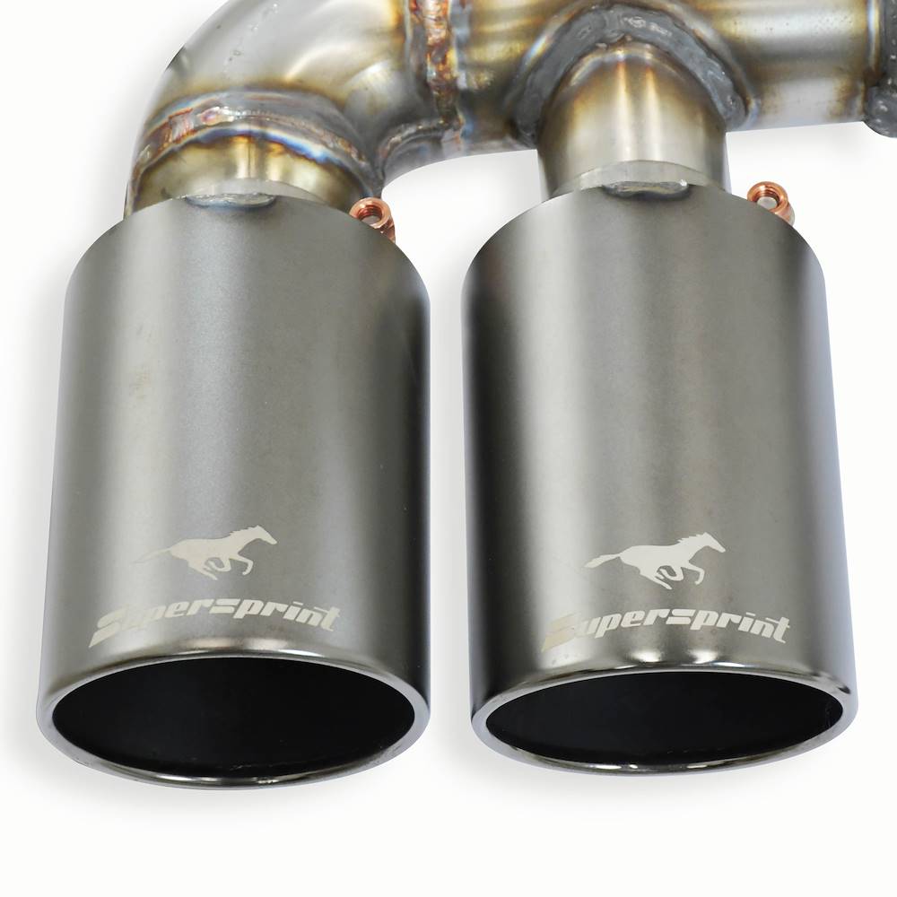 Endschalldämpfer Race Rechts OO100 + Links OO100 Gun Metal Grey