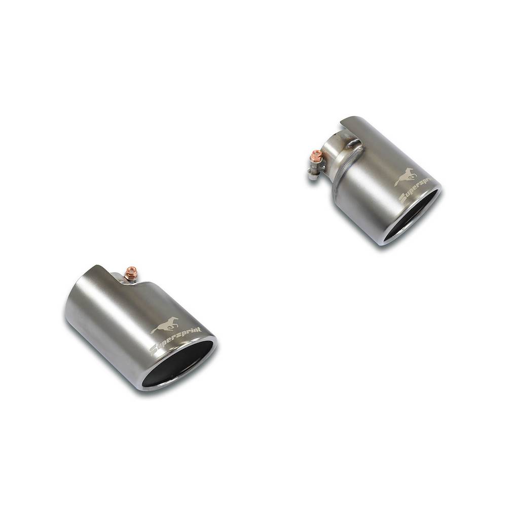 Endpipe kit Right O100 - Left O100 Gun Metal Grey