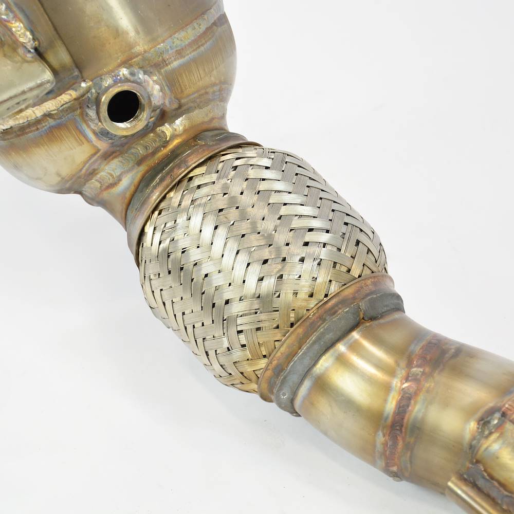 Downpipe right + Metallic catalytic 200CPSI