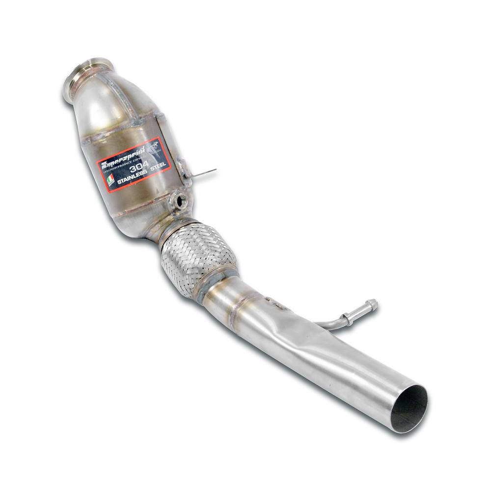 Downpipe sinistro + Catalizzatore metallico 200CPSI