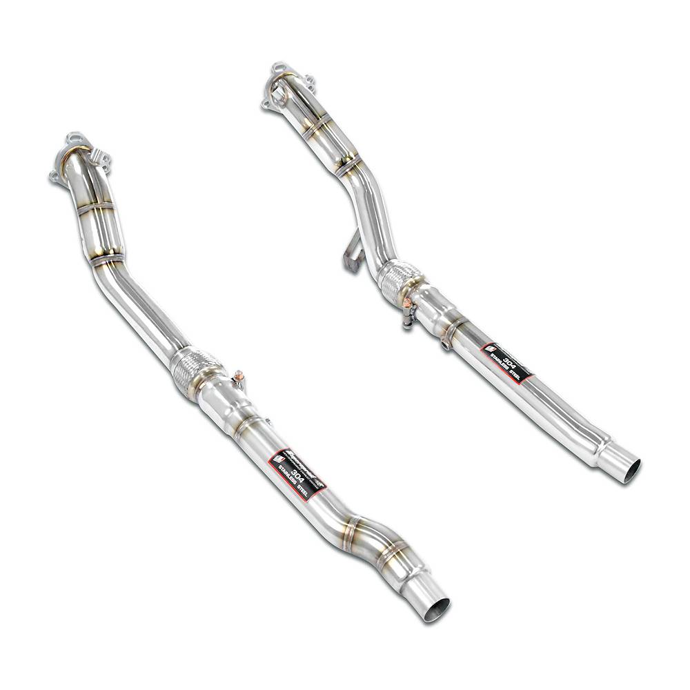 Downpipe kit Right + Left (Replaces catalytic converter)