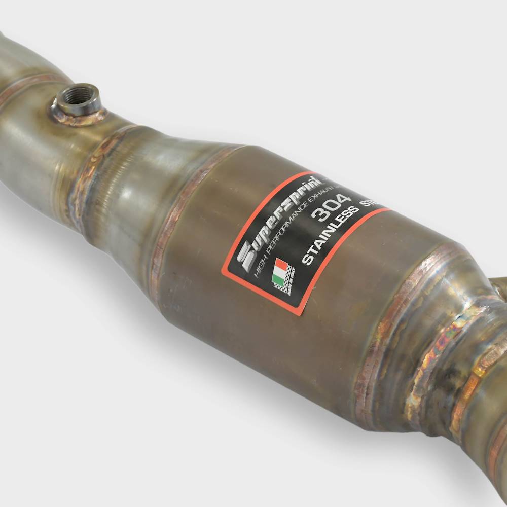 Downpipe Right+  Metallic catalytic converter