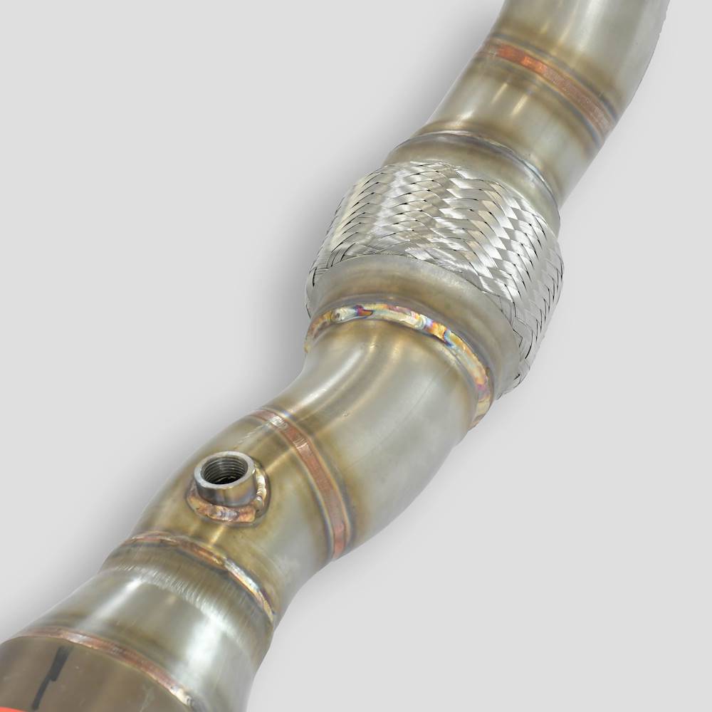 Downpipe Right+  Metallic catalytic converter