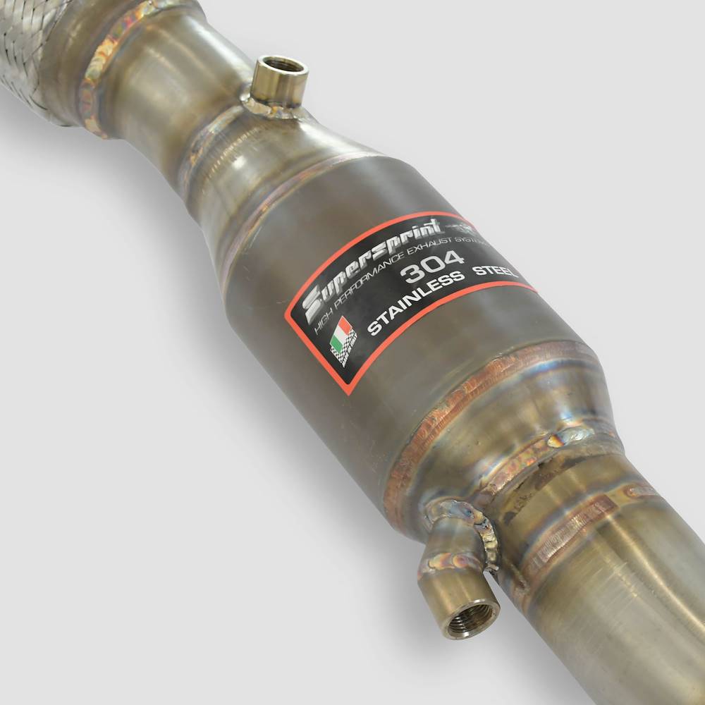 Downpipe sinistro + Catalizzatore metallico
