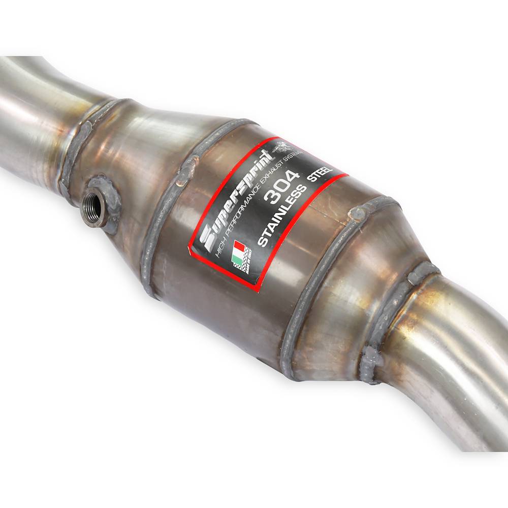 Scarico anteriore destro con catalizzatore metallico