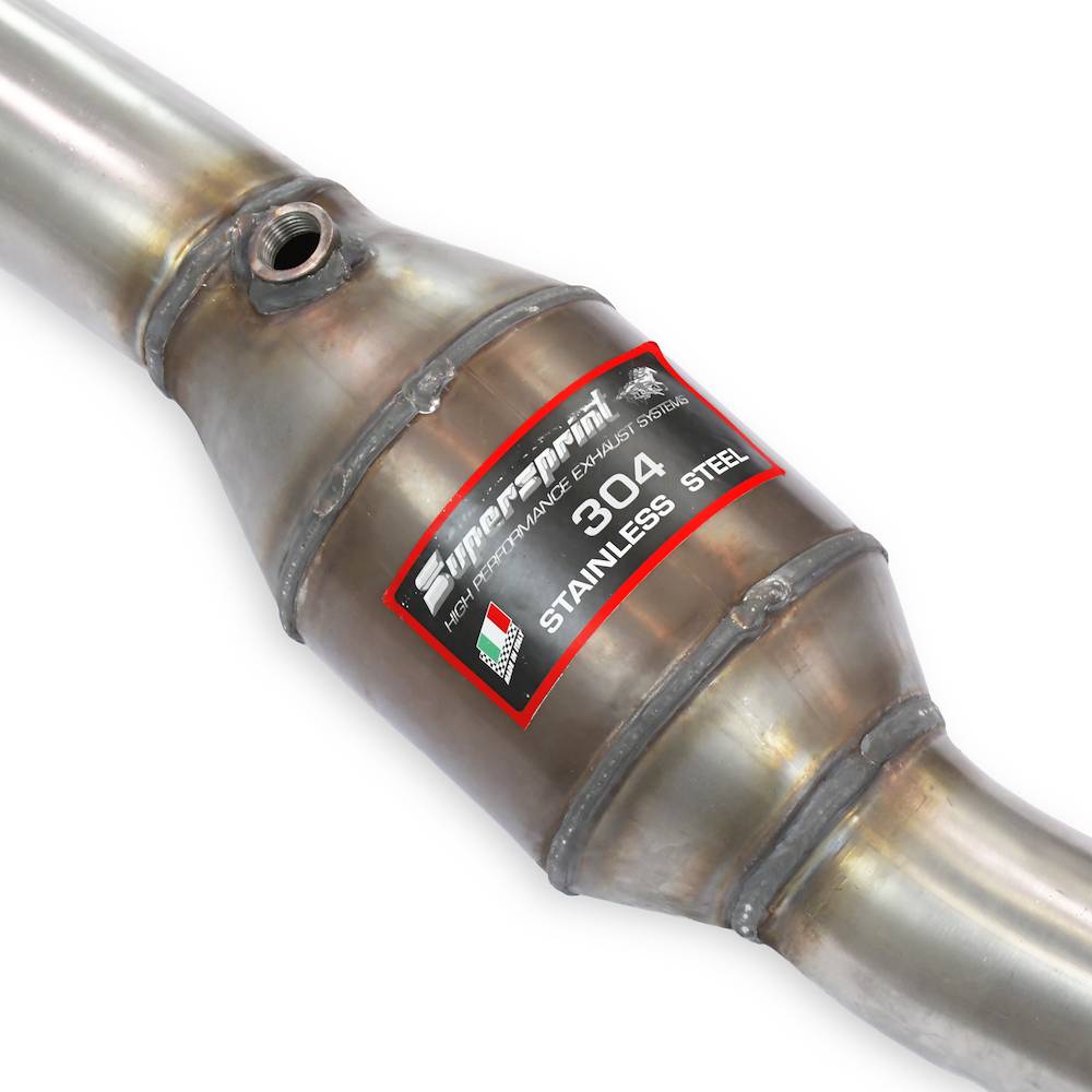 Scarico anteriore sinistro con catalizzatore metallico