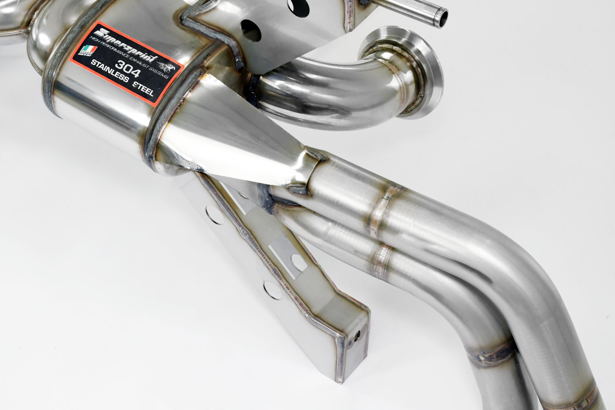 Endschalldämpfer Racing Rechts + Links mit 4 Austrittsrohr (für 2° Katalysator Ersatz - Serien Endrohr) <strong><span style=color:#ea0000;>-14,0 Kg</span></strong>