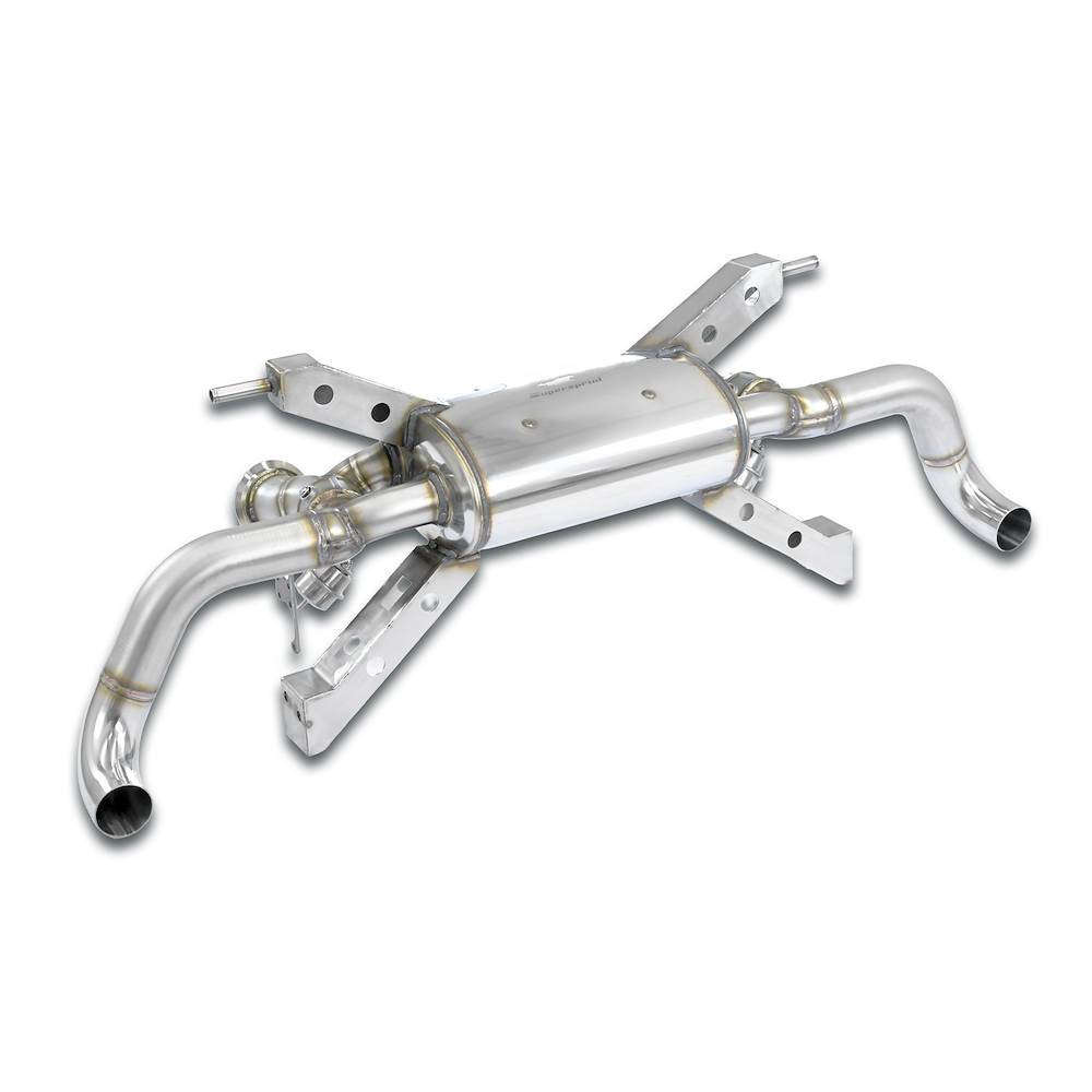 Rear exhaust with valves Right - Left (Deletes the stock, secondary catalytics - fits to the stock endpipes)<br><strong><span style="color:#ea0000;">-14,0 Kg</span></strong>