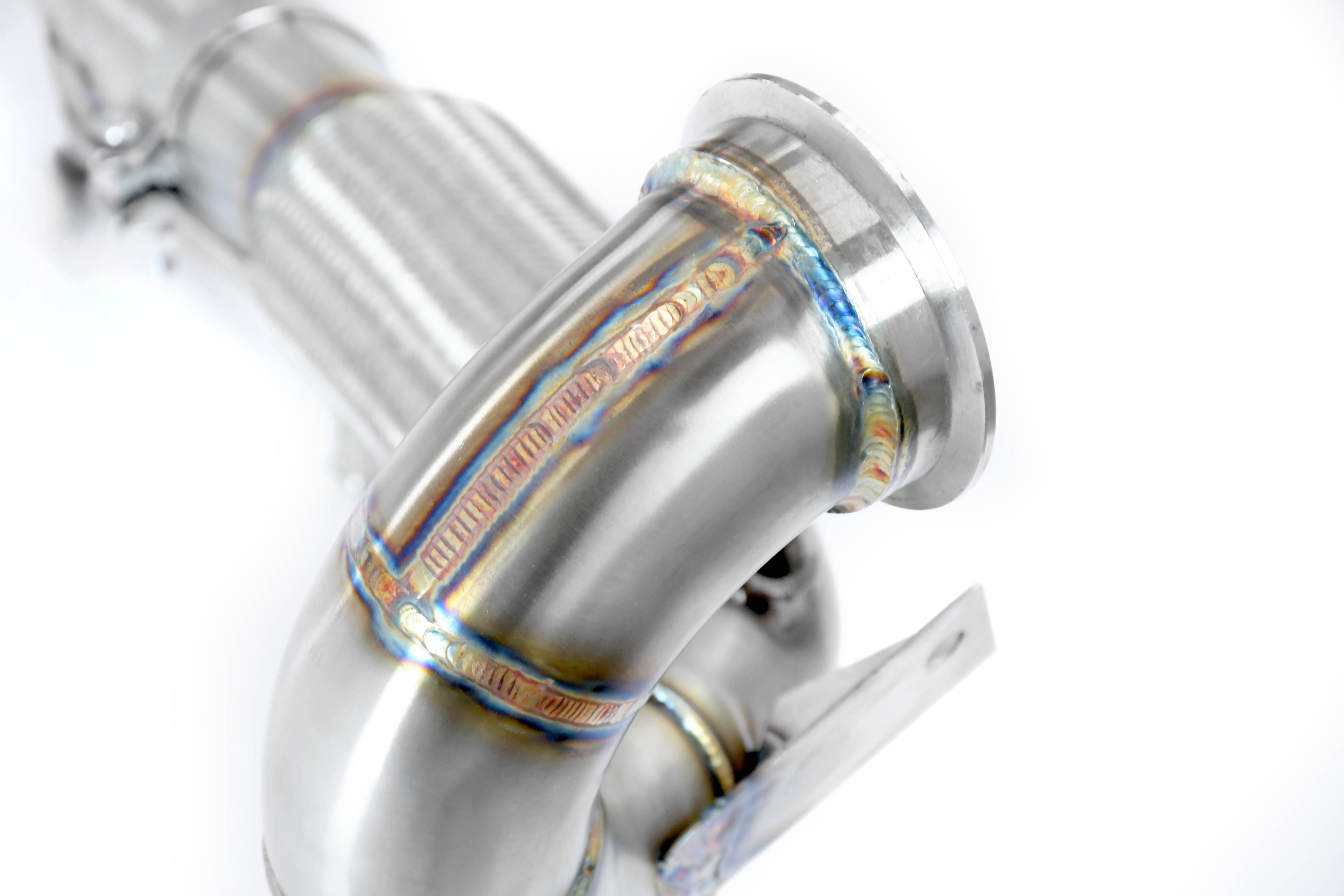Turbo downpipe kit for OEM centre exhaust (Replaces catalytic converter)