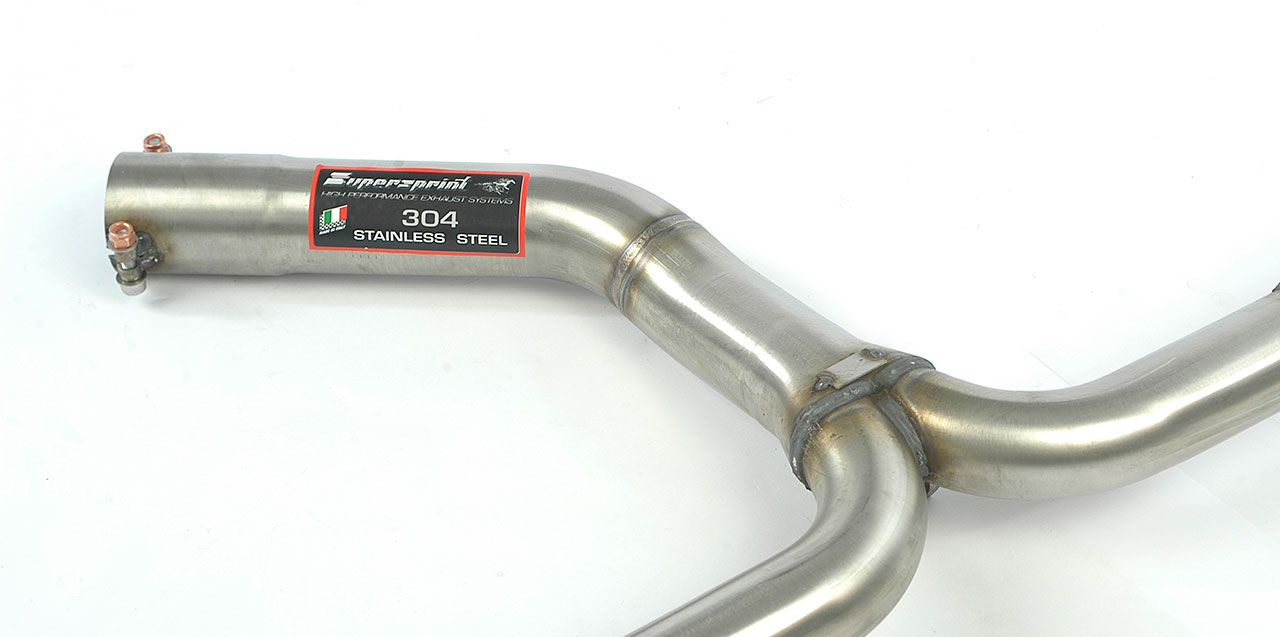 Tubo posteriore "Y-Pipe" Destro-Sinistro<br>(Elimina silenziatore posteriore di serie)