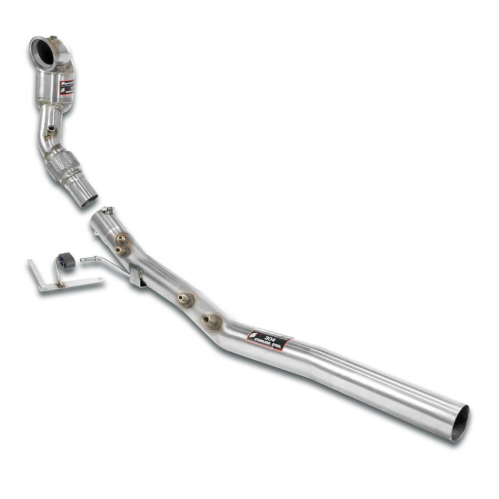 Turbo downpipe kit + Metallic WRC 100 CPSI catalytic converter (Deletes GPF)