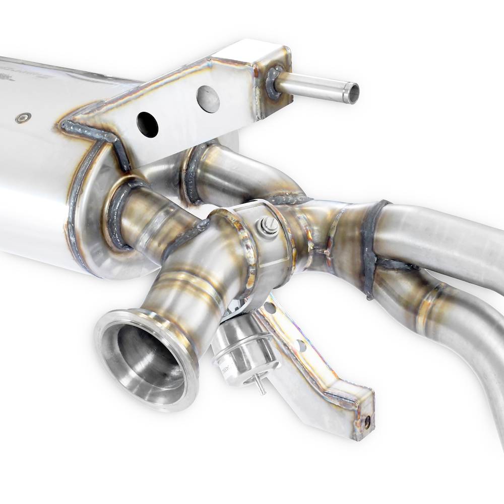 Rear exhaust with valves Right - Left 4 exits (Deletes the stock, secondary catalytics - fits to the stock endpipes) <strong><span style=color:#ea0000;>-14,0 Kg</span></strong>