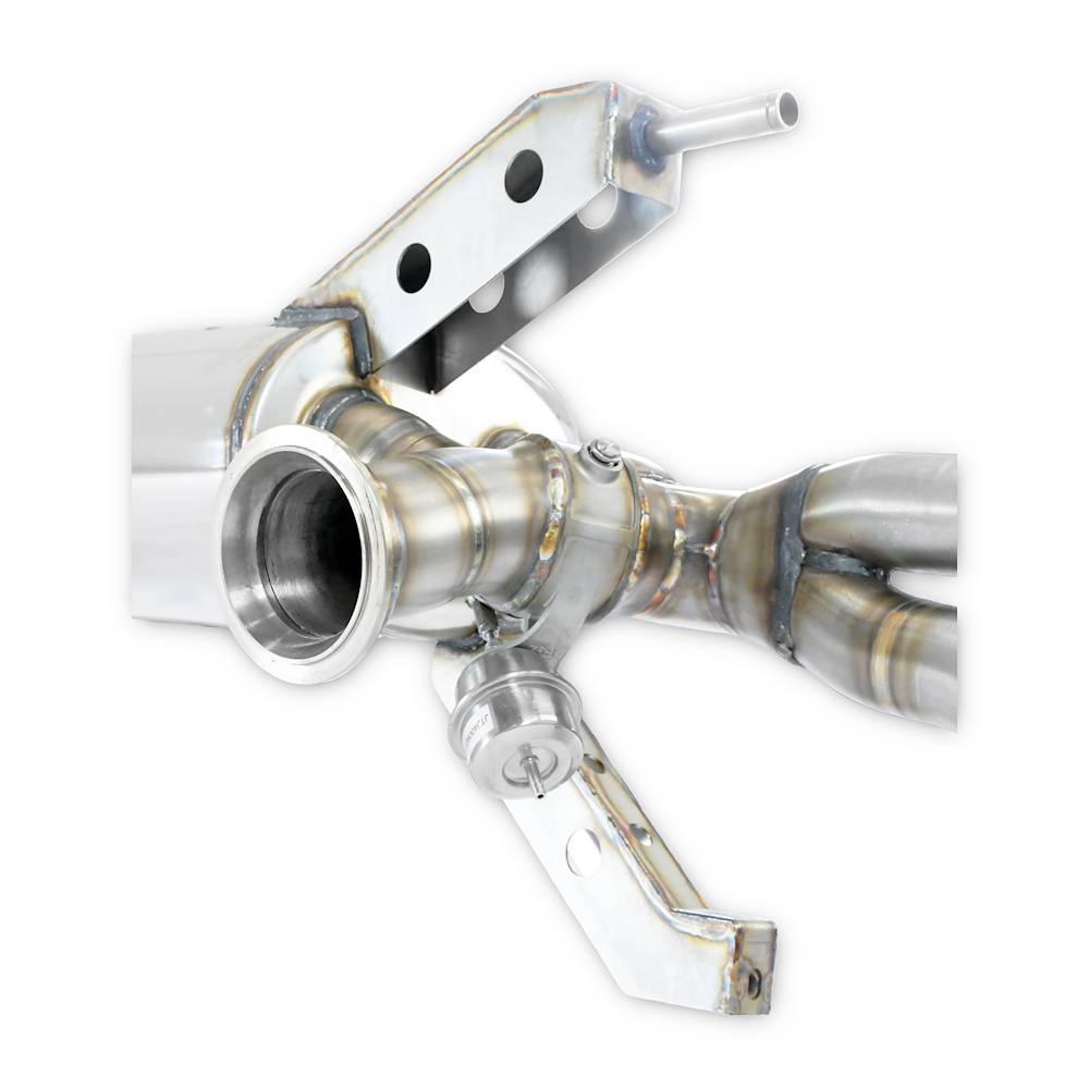 Rear exhaust with valves Right - Left 4 exits (Deletes the stock, secondary catalytics - fits to the stock endpipes) <strong><span style=color:#ea0000;>-14,0 Kg</span></strong>