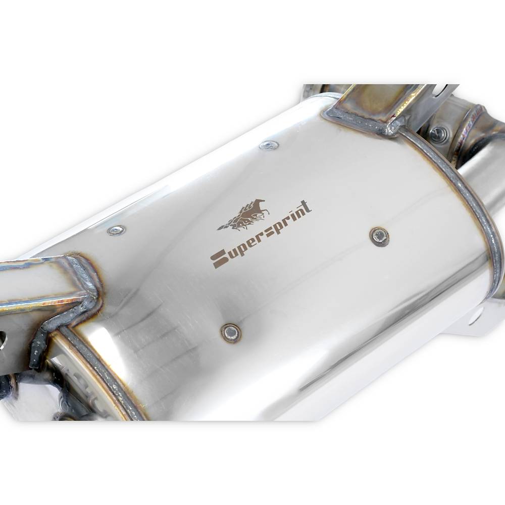 Posteriore con valvole Destro - Sinistro 4 uscite (Elimina catalizzatore di serie secondari  - da montare con terminali di serie) <strong><span style=color:#ea0000;>-14,0 Kg</span></strong>