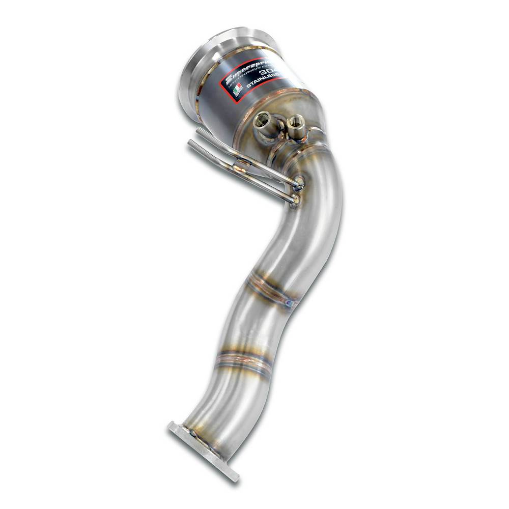Downpipe Sinistro + catalizzatore metallico (Guida a sinistra / destra)