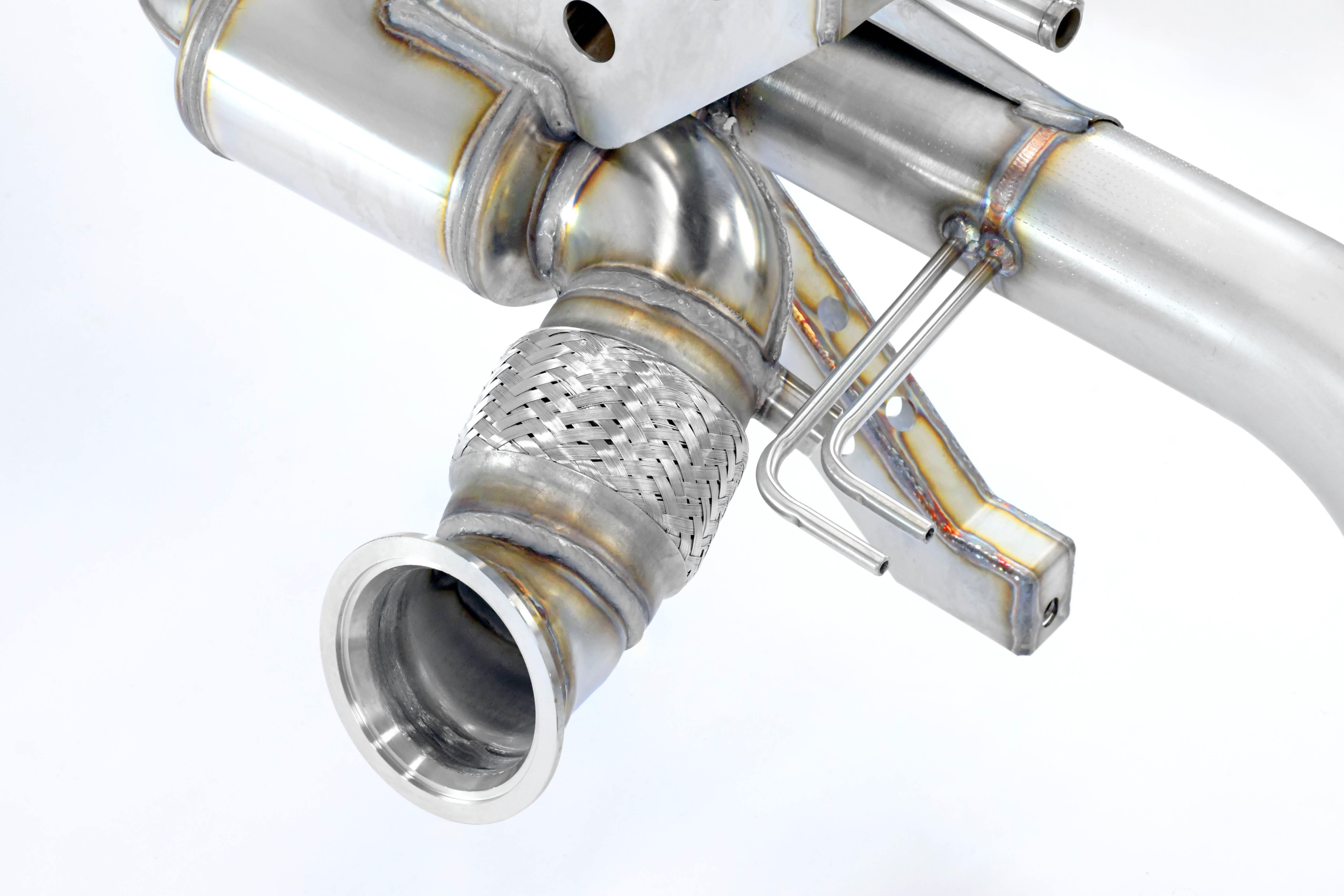 Rear exhaust Racing Right - Left Competizione (Deletes GPF - fits to the stock endpipes)