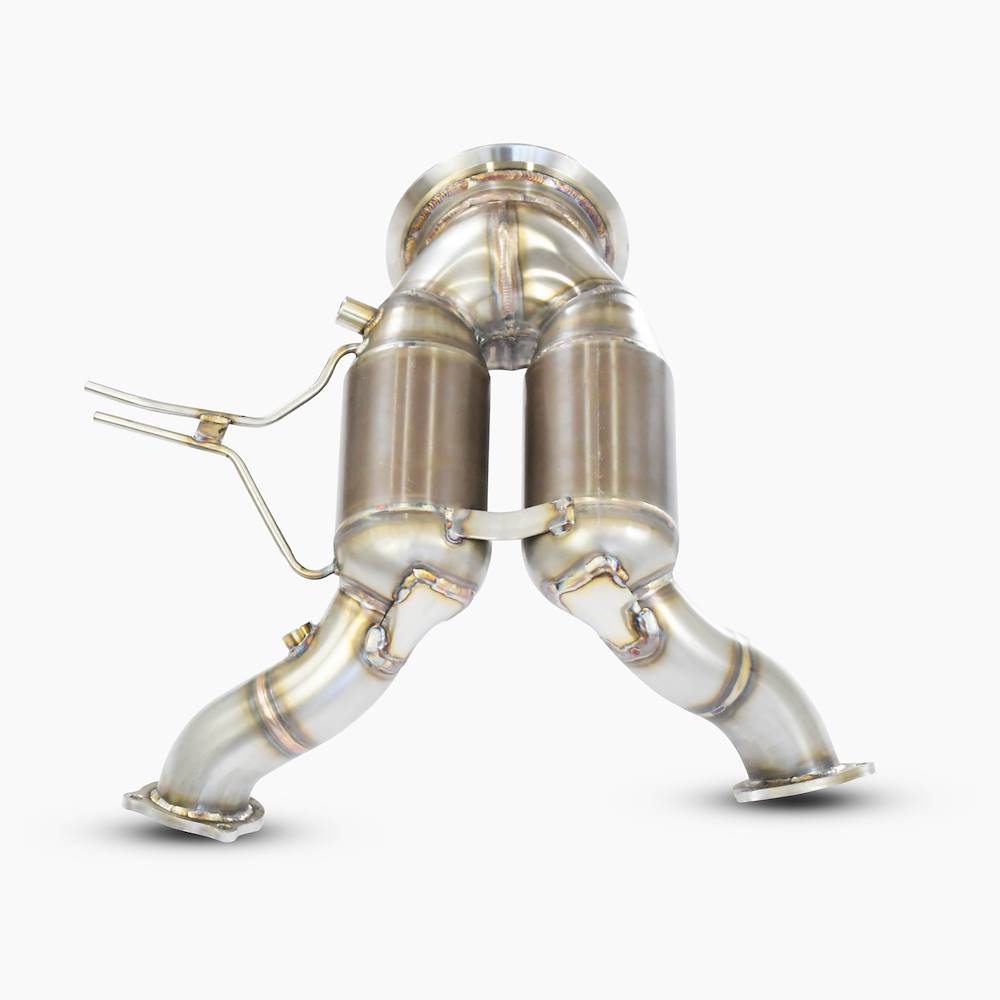 Downpipe right - left + metallic catalytic Replaces the stock catalytic + GPF (Left / Right Hand Drive)